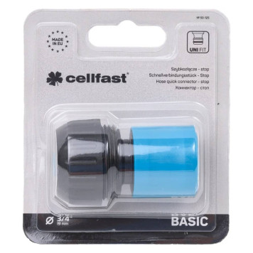 Коннектор с автостопом Cellfast BASIC 3/4 (блистер)-1