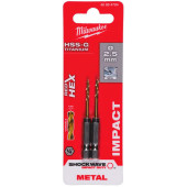 Сверло по металлу Milwaukee RedHEX HSS-G TiN 2,5мм (2шт) (704)