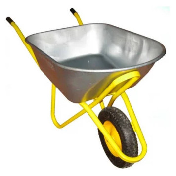 Тачка строительная REDVERG RD-WB200RPU одноколесная литое колесо-1