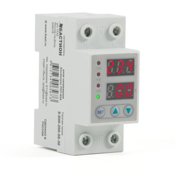 Реле напряжения Бастион Альбатрос РНТ-63А 145-300В 63А время срабатывания 20 мс индикация