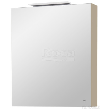 Roca A.8576.4.551.5 Oleta Шкаф зеркальный левый 600х700х137 мм, LED светильник, Капучино матовый A857645515