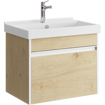 AQ URB0106DD Urban Тумба под умывальник, подвесная, с одним ящиком, 572х460х400 мм, Дуб Давос URB0106DD