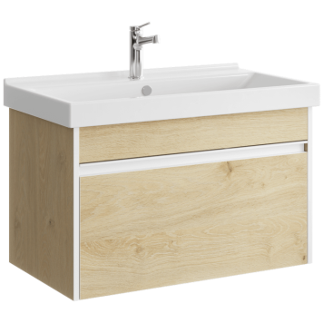 AQ URB0108DD Urban Тумба под умывальник, подвесная, с одним ящиком, 762х460х440 мм, Дуб Давос URB0108DD