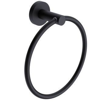 AQM7207MB Trento Кольцо для полотенца, черный матовый AQM7207MB