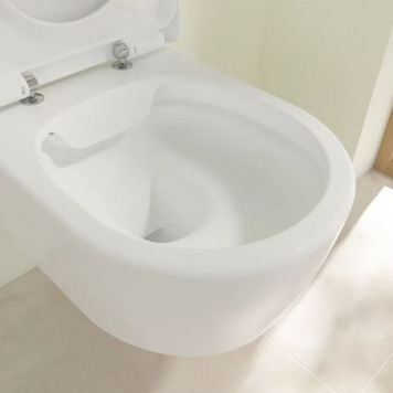 VilleroyBoch Avento Комплект унитаз-подвесной 37x53см, сиденье QuickRelease, SoftClose, цвет: альпийский белый. 5656HR01-5