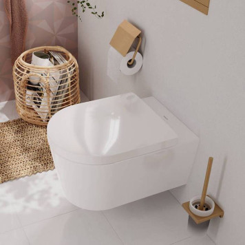 Hansgrohe GladeLake S Сиденье для унитаза, с микролифтом, с верхним креплением, цвет: белый. 60112450-1