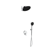 AQM 8402CR Набор для комплектации душа со смесителем, Хром AQM8402CR