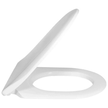 VilleroyBoch Subway 2.0 Сиденье для унитаза SlimSeat, QuickRelease, SoftClosing, цвет: белый/нержавеющая сталь. 9M78S101-1