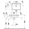 Duravit D-Neo Раковина 60х44см., накладная, с переливом, 1 отв., цвет: белый. 2366600000