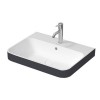 Duravit Happy D.2 Plus Раковина 60х46 см, 1 отв., с переливом, цвет: Anthracite matt/белый