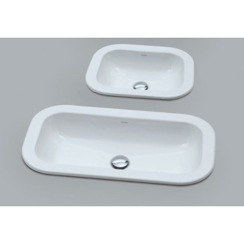 AZZURRA GLAZE Раковина 69x38 см, без отв., цвет: белый-4