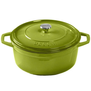 Глубокая кастрюля HS Y DT 24 GREEN-2