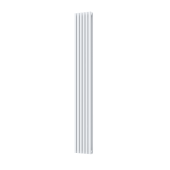 Радиатор КЗТО QUADRUM 30 V 2- 1750-6 RAL1T104S9016 (белый муар) QUD30V217506RAL1T104S9016
