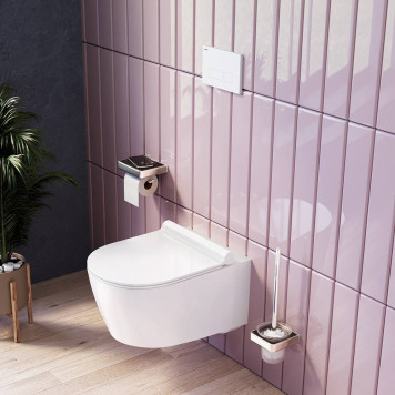 DX77C1700SC Унитаз подвесной без ободка с сиденьем микролифт-2