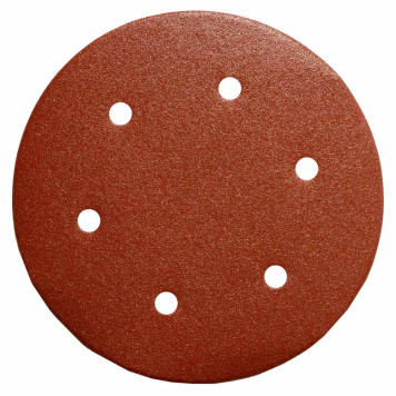 Шлифлист REDVERG к машине шлифовальной для стен и потолков 6 отверстий 225мм Р240 (5шт)(921206)-1