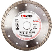 Круг алмазный REDVERG сплошной TURBO по бетону и кирпичу 150х22,23 мм(900181)