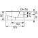 TECE drainline, сифон, 0,8 л/c, DN 50, выход вбок, высота монтажа от нижнего края сифона до верхнего края слива ndash; 120 мм.. 650001