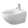 Duravit Architec Биде подвесное с перел., с плоскостью под смес.,вкл. крепление Durafix, 36х58см., цвет: белый. 2531150000