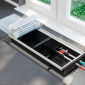 Конвектор Wilma Vitron внутрипольный с естественной конвекцией ширина 200мм глубина 80мм длина 1200мм 2хтрубный теплообменник