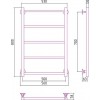 Стилье Версия-КН Полотенцесушитель водяной для ГВС 56x80h см, цвет: без покрытия 00640-8050