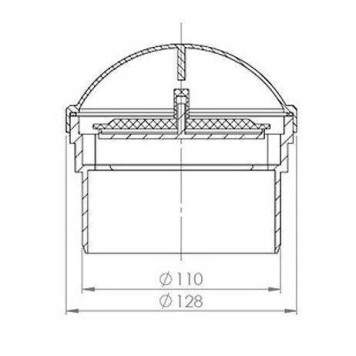 Клапан Ostendorf вакуумный 110 HT-1