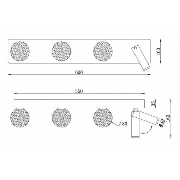 Бра iLedex Telescope W4774-60 SWH-1