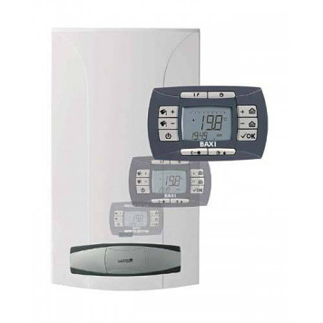 Котел настенный газовый BAXI NUVOLA-3 Comfort двухконтурный с открытой камерой сгорания 24кВт-1