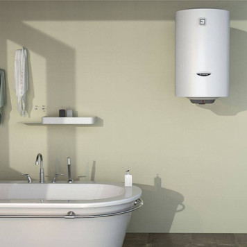Водонагреватель электрический накопительный Ariston PRO1 R ABS 50л круглый узкий эмаль мех.упр-е-3