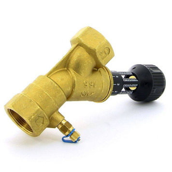 Клапан балансировочный ручной ВВ 747OT с фиксацией настройки 2 измерительных ниппеля CIMBERIO 11/4-4