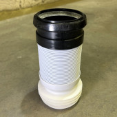 Труба фановая L230-450 мм гофр. DN90/110-120, для выпуска унитаза