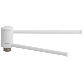 Сунержа Полотенцедержатель 360 подвесной для полотенцесушителя, длина 20 см, цвет: матовый белый 30-2003-0200