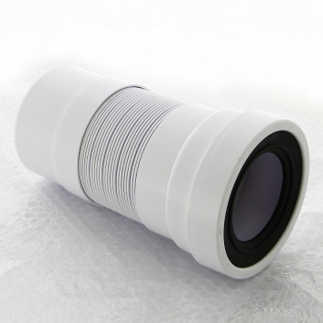 Труба фановая L=230-440 мм гофр., вход 97-107 мм, выход 110 мм