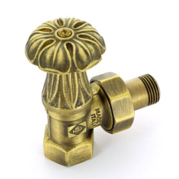 Вентиль ручной Carlo Poletti Artistic угловой НВ 1/2 цвет бронзовый-2