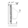 Модуль Geberit GIS для писсуара, 114 см, для наружного смывного клапана