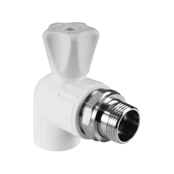 Кран шаровой для радиатора угловой 25 х 3/4 (40/10) VALFEX