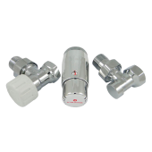 Комплект подключения угловой STANDARD MINI 1/2 (хром) с термоголовкой MINI DIAMANT М30х1,5