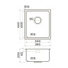 Omoikiri Tadzava 38-U/I Ultra 15-IN Кухонная мойка нерж. сталь 38x44 цвет: нержавеющая сталь 4997113