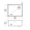 Omoikiri Taki 54-U/IF Side SF-IN Кухонная мойка нерж. сталь 54x44 см цвет: нержавеющая сталь 4997034