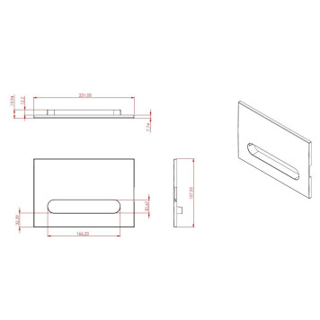 Allen Brau Project Color Клавиша смыва 23,1x15,7h см, цвет: айвори 9.2PR01.IV-3