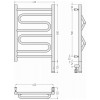 Сунержа Элегия 3.0 Полотенцесушитель электрический 43,2x72,4h см, правое, мат. черный 31-5819-6040