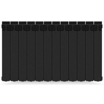 Rifar Monolit 500 12 секций, боковое подключение (антрацит)