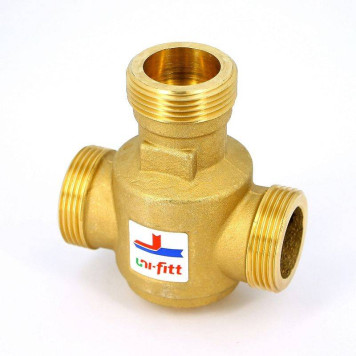 Клапан трехходовой термостатический 60˚С Uni-Fitt Н 11/4 для напольных котлов боковое смешение Kvs 9-3