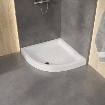 Поддон для душа полукруглый керамический RGW CR/R 900x900-7