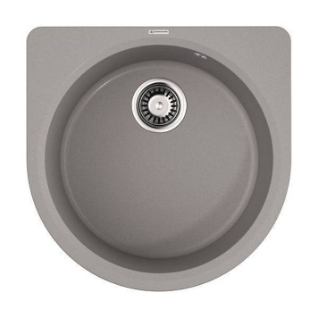 Omoikiri Akegata 51-GR Кухонная мойка Artgranit 51x51 см, цвет: leningrad grey 4993756