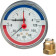 STOUT SIM-0005 Термоманометр с автоматическим запорным клапаном, Dn 80 мм, 0-120°C, 0-4 бар.