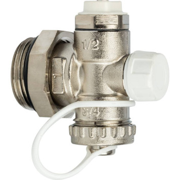 STOUT Регулируемый концевой фитинг с дренажным вентилем и ручным воздухоотводчиком 1&