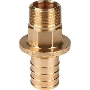Фитинги REHAU RAUTITAN - Переходник с наружной резьбой 25-R 1/2 RX+ для труб из сшитого полиэтилена (PEX) - аксиальный.-5