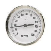 Термометр биметаллический WATTS с погружной гильзой и самоуплотнением 63/50 (10005802)