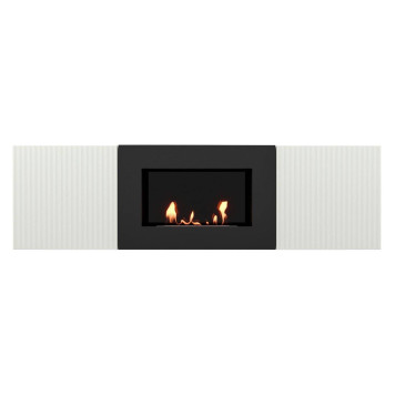 Тумба с биокамином Firelight BFP/P-1400L белая-1