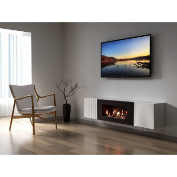 Тумба с биокамином Firelight BFP-P1700L белая-2